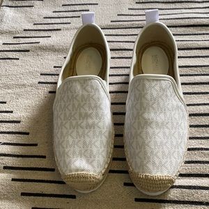 NWOT Michael Kors Lenny Tumbled Slip-On Espadrille